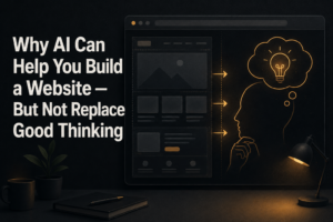 Why AI Can Help You Build a Website – But Not Replace Good Thinking